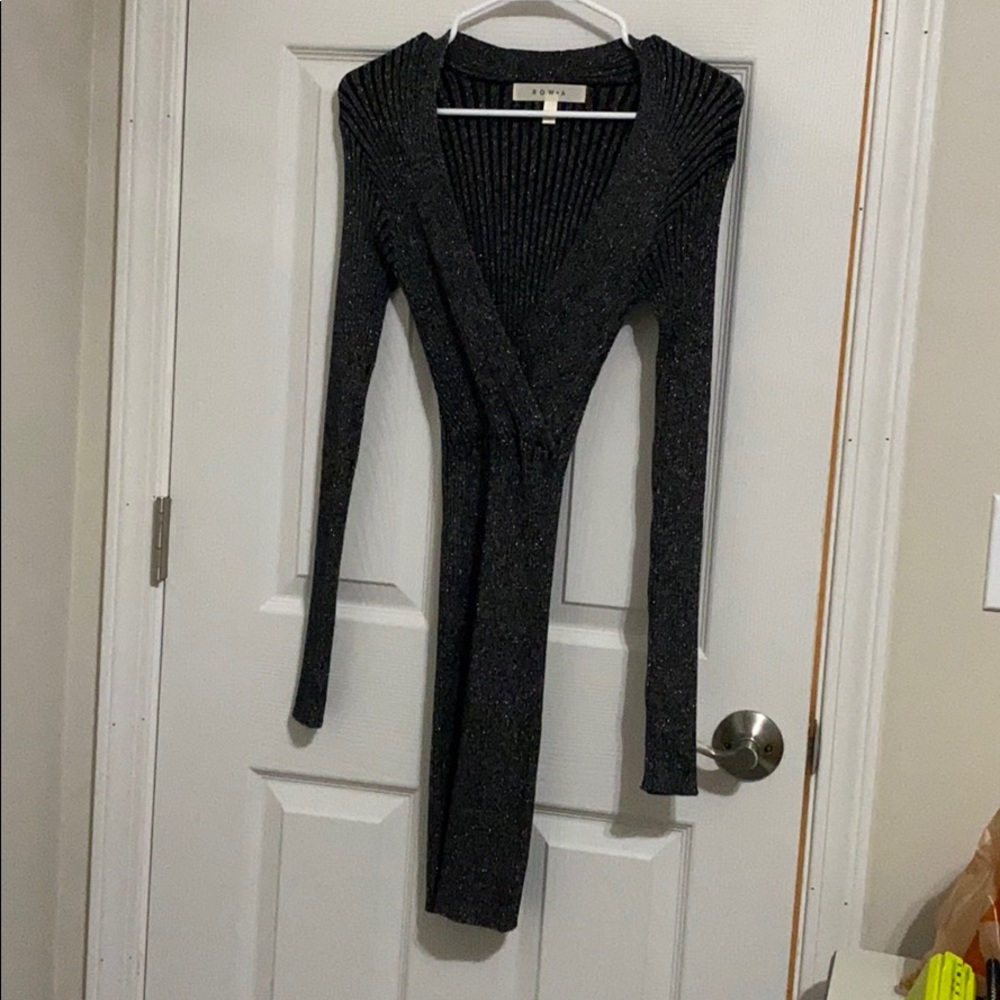 Row A Metallic Ribbed Dress - Picture 3 of 4